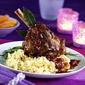 Leg of lamb with mashed potato