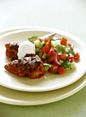 Tandoori chicken with tomato salsa