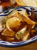Bouillabaisse with toasted white bread