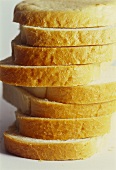 Slices of bread, in a pile