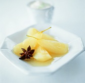 Pear compote with star anise