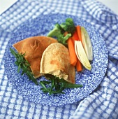 Pasties with hummus filling