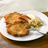 Rosti with apple compote