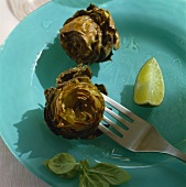 Roasted artichokes