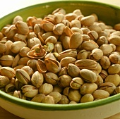 Pistachios in bowl