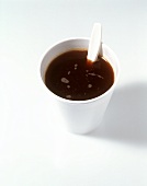 Black coffee in mug