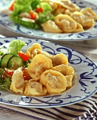 Pelmeni (Teigtaschen mit Hackfleischfüllung, Sibirien)