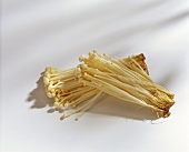 Fresh enoki mushrooms