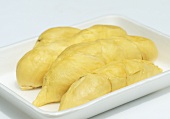 Peeled durians