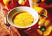 Yellow pepper soup