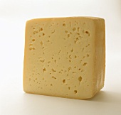 A piece of Tilsit cheese