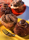 Caramel and Ferrero kiss muffins