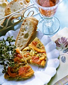 Piperade: pepper omelette with ham