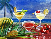 Three glasses of Margarita