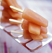Stacked Peach Popsicles