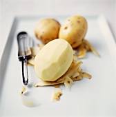 Peeled Potatoes with Peeler