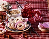 Nut macaroons with rolled oats for Christmas