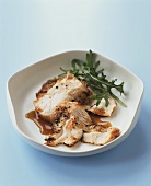 Grilled chicken breast with pepper