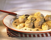 Königsberg meatballs with caraway potatoes