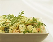 Gnocchi with rocket and salmon