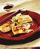 Pancakes with Asian vegetables