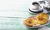 Saffron tarts and coffee (Greece)