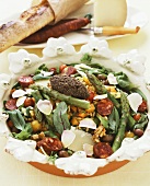 Insalata con il farro (Spelt salad with vegetables, salami & cheese)