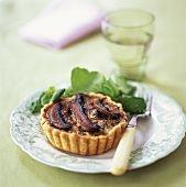 Mushroom tartlet with watercress