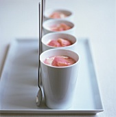 Rhubarb syllabub (English dessert)