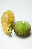 Whole prickly pear and fig