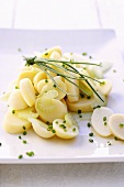 Potato salad with celery and chives