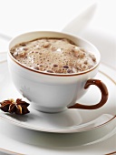 Hot chocolate with star anise
