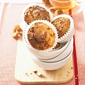 Wholemeal muffins in paper cases