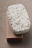 Pumice stone and soap