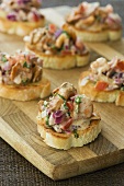 Crostini with chanterelles