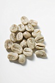 Unroasted coffee beans