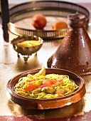 Middle Eastern chicken tajine with apricots