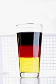 Layered jelly (black, red and yellow)