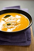 Creamed pumpkin soup with coconut