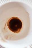 Coffee dregs in a cup
