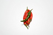 Red and green chillies