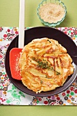Apple pancake with thyme