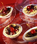 Cherry tarts with almonds