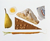 Picture symbolising diet: 'Only eat half'