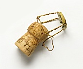 Champagne cork with wire cage