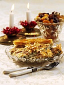 Filoteigkuchen mit Schafskäse und Spinat zu Weihnachten