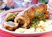 Rolled veal roast