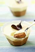 White and dark chocolate mousse