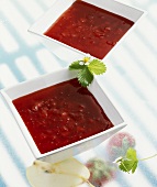 Strawberry and pear confiture