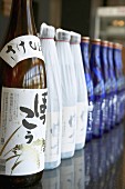 Japanese sake bottles
